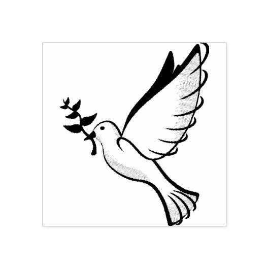 Peace Dove Wood Art Rubber Briefmarke Gummistempel (Prägung)
