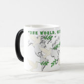 Peace Dove World Map Tasse (Vorderseite Links)