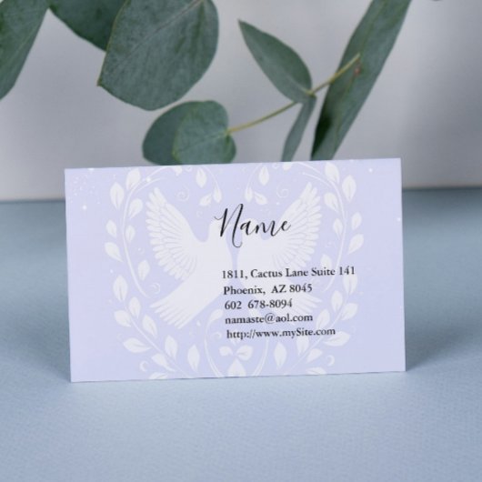 Peace Doves Business Card Visitenkarte