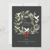 Peace Doves und beugen frohe Weihnachten (Vorderseite)