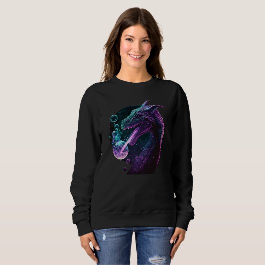 Peace Dragon With Bubbles 3 Sweatshirt (Vorne ganz)