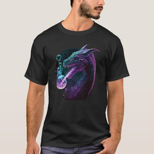Peace Dragon With Bubbles 3 T-Shirt (Vorderseite)