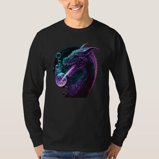 Peace Dragon With Bubbles  3 T-Shirt (Vorderseite)