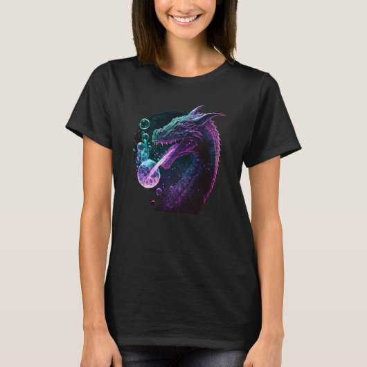 Peace Dragon With Bubbles 3 T-Shirt (Vorderseite)