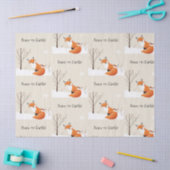 Peace Earth Minimalistisch Fox Bird Animal Seidenpapier (Basteln)