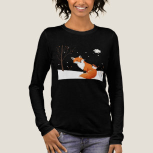 Peace Earth Minimalistisch Fox Bird Animal Tri-Blend Shirt