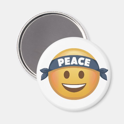Peace Emoji Magnet (Vorderseite/Rückseite)