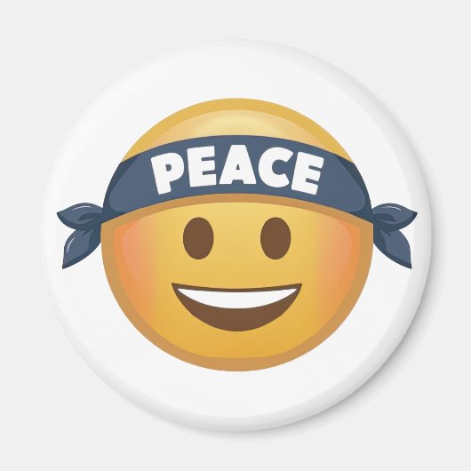 Peace Emoji Magnet (Vorne)