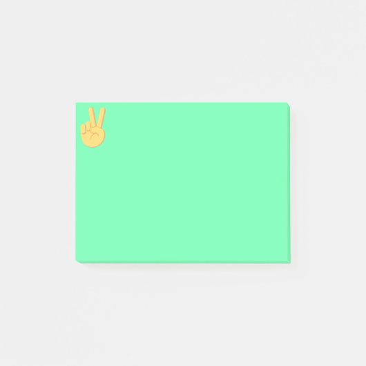 Peace Emoji Post-it Klebezettel (Vorderseite)