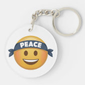 Peace Emoji Schlüsselanhänger (Rückseite)