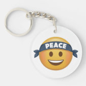 Peace Emoji Schlüsselanhänger (Vorderseite)