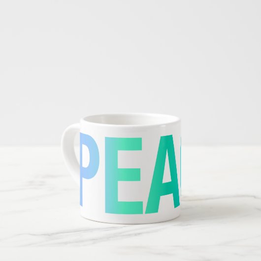 PEACE Espresso Cup Espressotasse (Vorderseite Links)