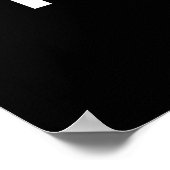 Peace Faith Hope Kindness Anti Bullying Orange Poster (Ecke)