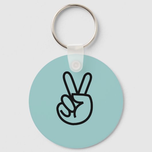 Peace Fingers Schlüsselanhänger (Vorderseite)