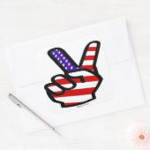 Peace Fingers USA Stickers (Umschlag)