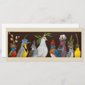 Peace-Flachkarte Feiertagskarte (Vorne/Hinten)