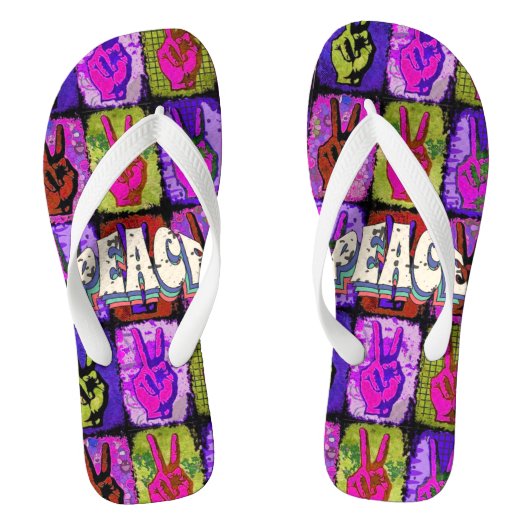 Peace Flip Flops Badesandalen (Fußbett)
