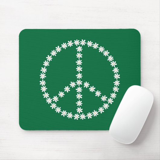 Peace Floral Mousepad (Mit Mouse)