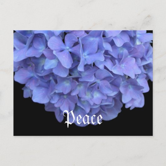Peace Floral Postkarte (Vorderseite)