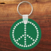 Peace Floral Schlüsselanhänger (Vorderseite)