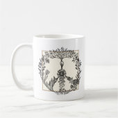 Peace Floral Zeichnend Niedlich Boho Hippie Blume Kaffeetasse (Links)