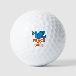 'Peace for Sale' Thema Golfball