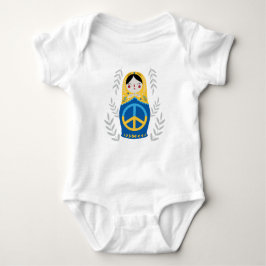 Peace for Ukraine Baby Strampler