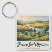 Peace for Ukraine. keychain Schlüsselanhänger (Vorderseite)