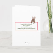 Peace Fox Bunny Winter Friends Nature Weihnachten (Rückseite)