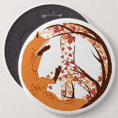 Peace Fox Button (Vorne & Hinten)