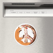 Peace Fox Magnet (In Situ (Geschirrspüler))