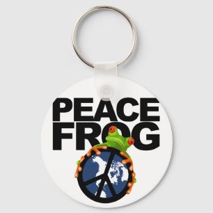 Peace Frog-2 Schlüsselanhänger