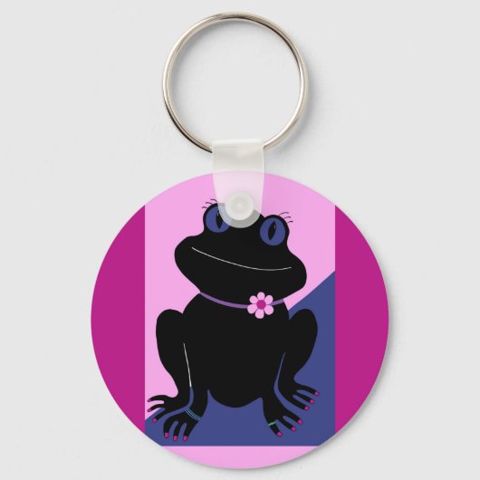 Peace Frog Button Schlüsselanhänger (Vorderseite)
