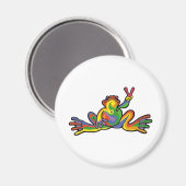 Peace Frog Magnet (Vorderseite/Rückseite)