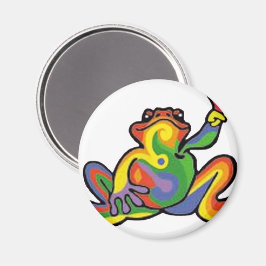 Peace Frog Magnet (Vorderseite/Rückseite)