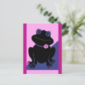 Peace Frog Post Card Postkarte (Stehend Vorderseite)