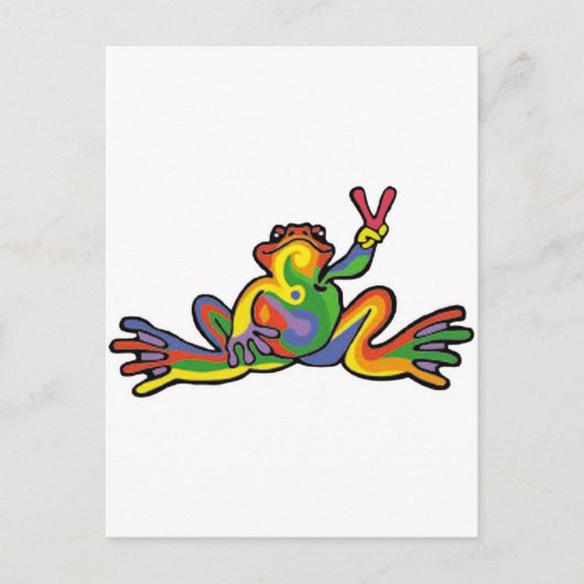 Peace Frog Postkarte (Vorderseite)