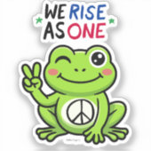 PEACE FROG - WE RISE AS ONE STICKERS AUFKLEBER (Vorderseite)