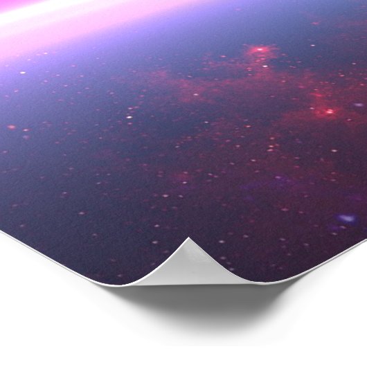 Peace Galaxy Nebula Stars Poster (Ecke)