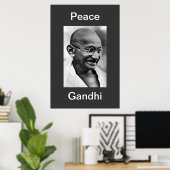 PEACE GANDHI POSTER (Heimbüro)
