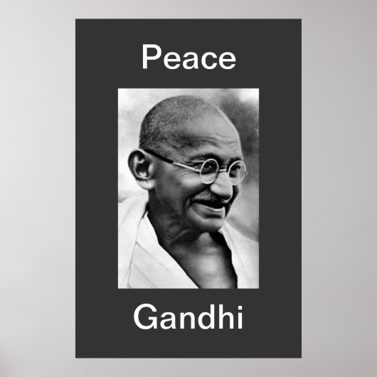 PEACE GANDHI POSTER (Vorne)