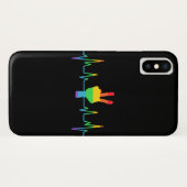 Peace Gay Heartbeat LGBT Case-Mate iPhone Hülle (Rückseite (Horizontal))