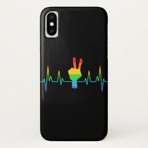 Peace Gay Heartbeat LGBT Case-Mate iPhone Hülle