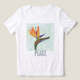 PEACE Gemalter Paradiesvogel Tri-Blend Shirt