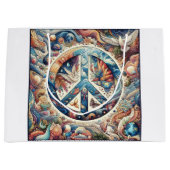 Peace Gift Bag Große Geschenktüte (Vorderseite)