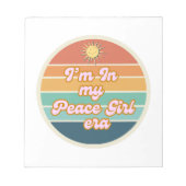 Peace Girl Ära Notizblock (Vorderseite)