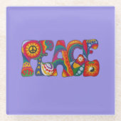 Peace Glass Untersetzer (Vorderseite)