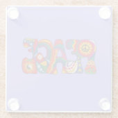 Peace Glass Untersetzer (Rückseite)