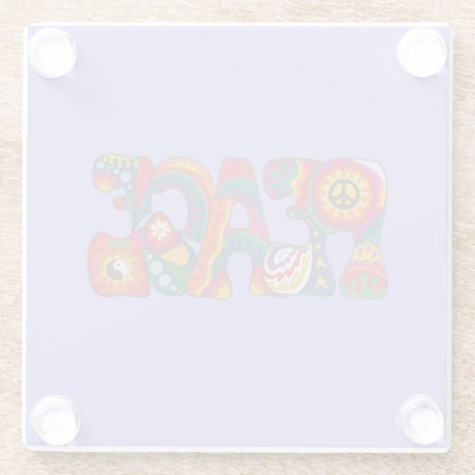 Peace Glass Untersetzer (Rückseite)