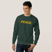 PEACE Gold Logo Grün Sweatshirt (Vorne ganz)